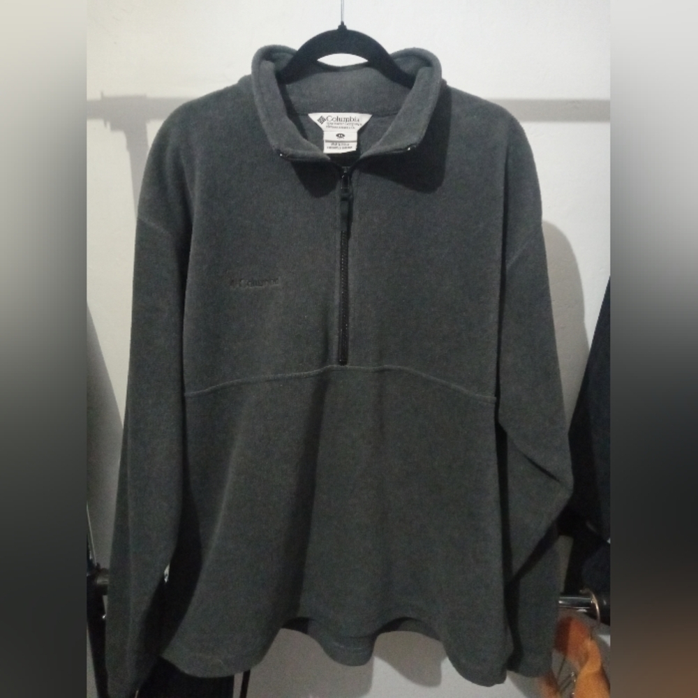 Columbia Men's Gray 1/2 Zip Pullover Sweater XL